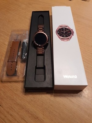 Samsung Galaxy Watch 3 42mm Rosegold SM R810 mit Ersatzband und OVP