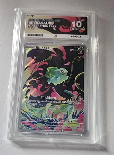 Ace 10 Bulbasaur Mega Evolution Card 133/132 (Perfect SubGrades)
