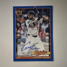 2026 Topps Series 1 Colton Cowser Orioles Autograph Blue /150 91A-COW