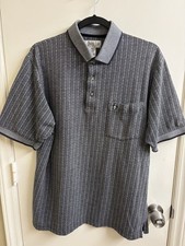 Vintage Grand Slam Penguin Golf Polo Shirt Mens Medium Gray Pocket