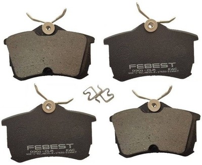 PAD KIT, DISC BRAKE, REAR - KIT FEBEST 0301-CLR OEM 1E0698451