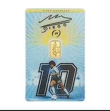 PAMP Suisse 1 Gram Fine Gold Bar - Diego Maradona Soccer - Special Edition 6998.28 per troy oz