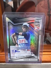 2022 Panini Elite Extra Edition Yosmel Ramirez Dominican Prospect Auto #182
