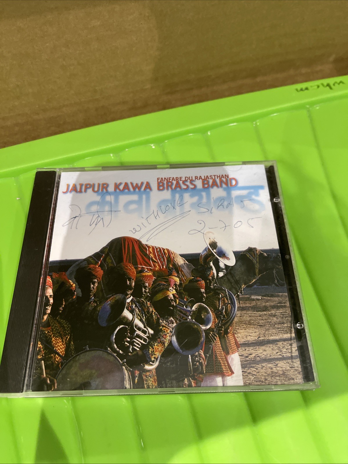 Jaipur Kawa Brass Band - Fanfare du Rajasthan CD Album Signed