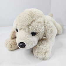 FAO Schwarz Labrador Retriever Dog Plush Lying Down Puppy Stuffed Animal Toy