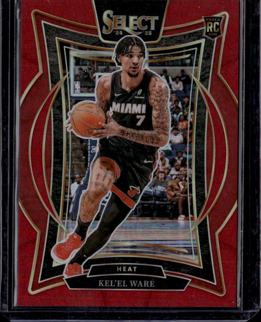 2024-25 Panini Select #66 Kel'el Ware Red Prizm #/199