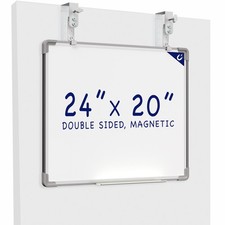 VIVO 24 x 20 inch Hanging Whiteboard with Metal Hook Mounting System for Door