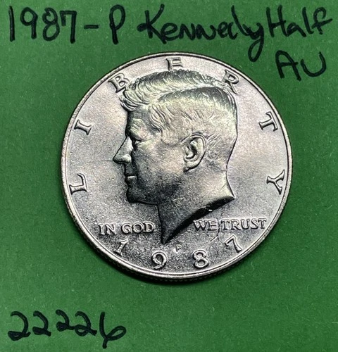 1987-P Kennedy Half Dollar 50c CN-Clad AU About Uncirculated Coin