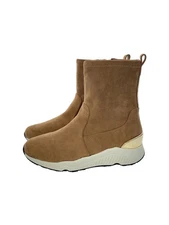 Jelly Beans Short Boots 24.5Cm Camel Suede 217 20294 Stretch Sneaker Short Inu05