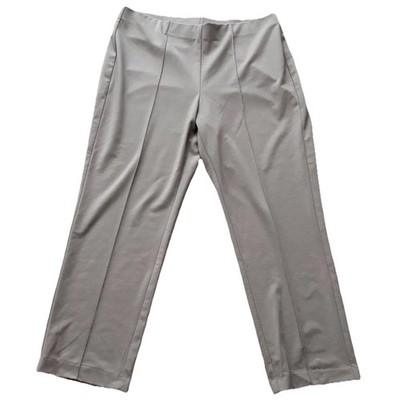 Ruby Rd. Pants Women's Size 1X Taupe Pull On Stretch NWT