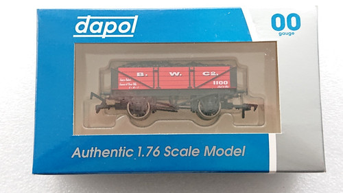 DAPOL 4F-040-001 B.W. Co. 4 Planken Kohlewagen No.1100 Spur OO NEU | Zustand: New