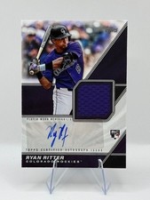 2026 Topps Ryan Ritter Rookie Auto RPA Major League Material Player Worn Rockies