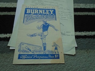 BURNLEY RESERVES V HUDDERSFIELD TOWN RESERVES 1948 9