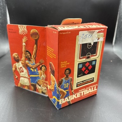 Vintage 1979 Mattel Electronics Basketball Handheld Game In Box
