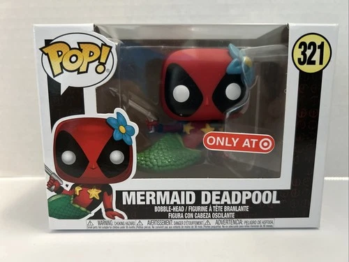 Funko Pop! Vinyl: Marvel Mermaid Deadpool Target Ex. #321 Mint. w/Protector