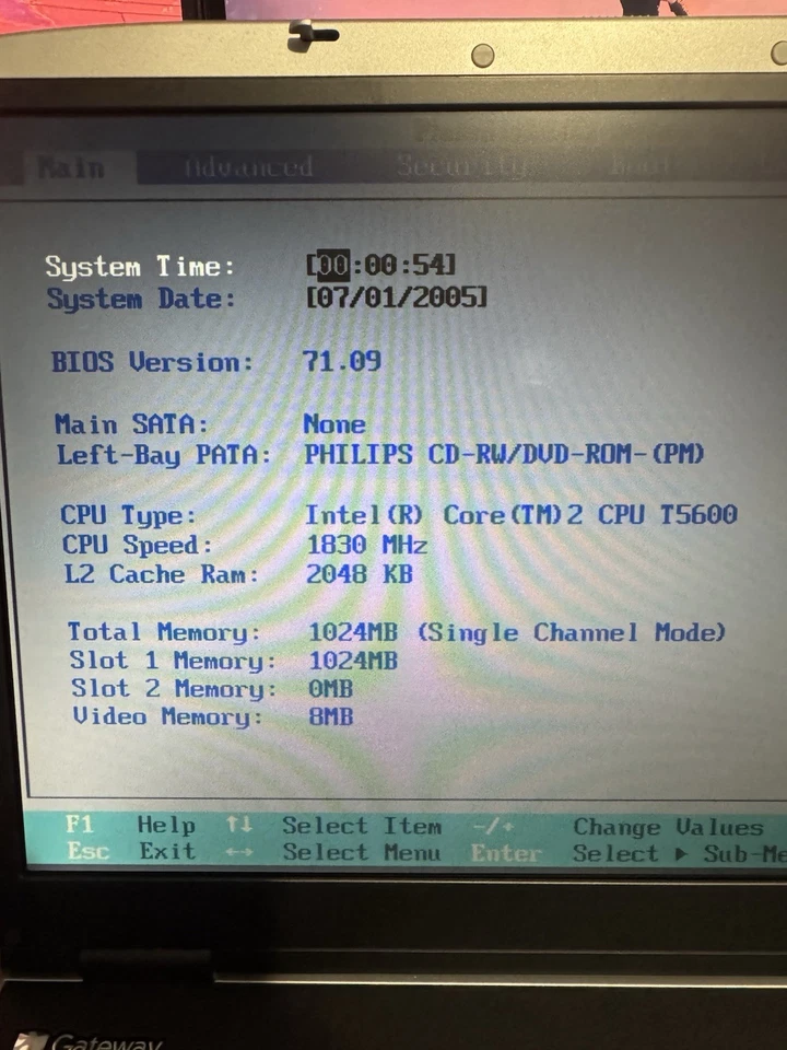 Gateway MA6 M465-E Laptop 15.6" Intel Core Duo, Tested WITH CHARGER READ PLEASE - Image 3 of 4