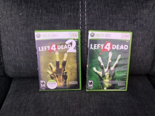Valve Left 4 Dead & Left 4 Dead 2 Xbox 360 Multiplayer Xbox Live Manual Included