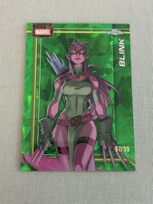 2026 Topps Chrome Marvel Green Sapphire /99 Blink #18 X-Men