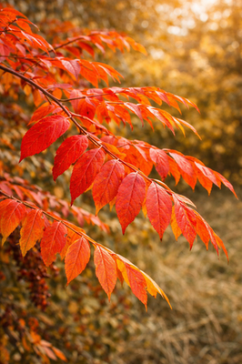 #ad 3000 Flameleaf Winged Sumac Seeds Rhus copallinum – Bulk Pack – Zones 4 9 USA $119.95