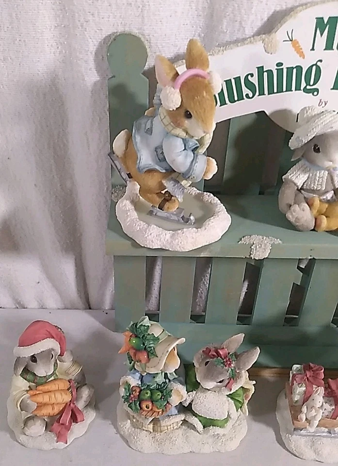 My Blushing Bunnies Colección Coleccionable de 7 Con Expositor de ENESCO Foto 2 de 4