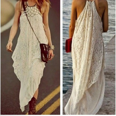 Free people Olympia lace Cream romantic Dress chic boho Anthropologie wedding xs