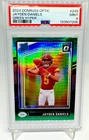 2024 Donruss Optic Jayden Daniels Green Hyper PSA 9 COMMANDERS