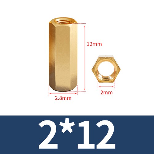 Threaded Rod Connecting Nuts Allthread bar Brass Hexagon Connectors M2 to M6 - Picture 14 of 130