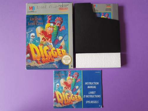 DIGGER T.ROCK: The Legend Of The Lost City / Nintendo NES PAL B FRA / Milton BC - Afbeelding 1 van 24