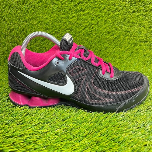 Nike Reax Run 7 Womens Size 8.5 Black Pink White Athletic Running Shoes Sneakers