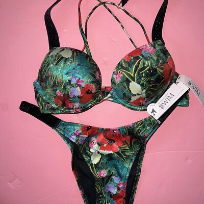 Victoria's Secret 32A,32C,34C,36B,36DD BOMBSHELL BIKINI TROPICAL SHINE STRAP