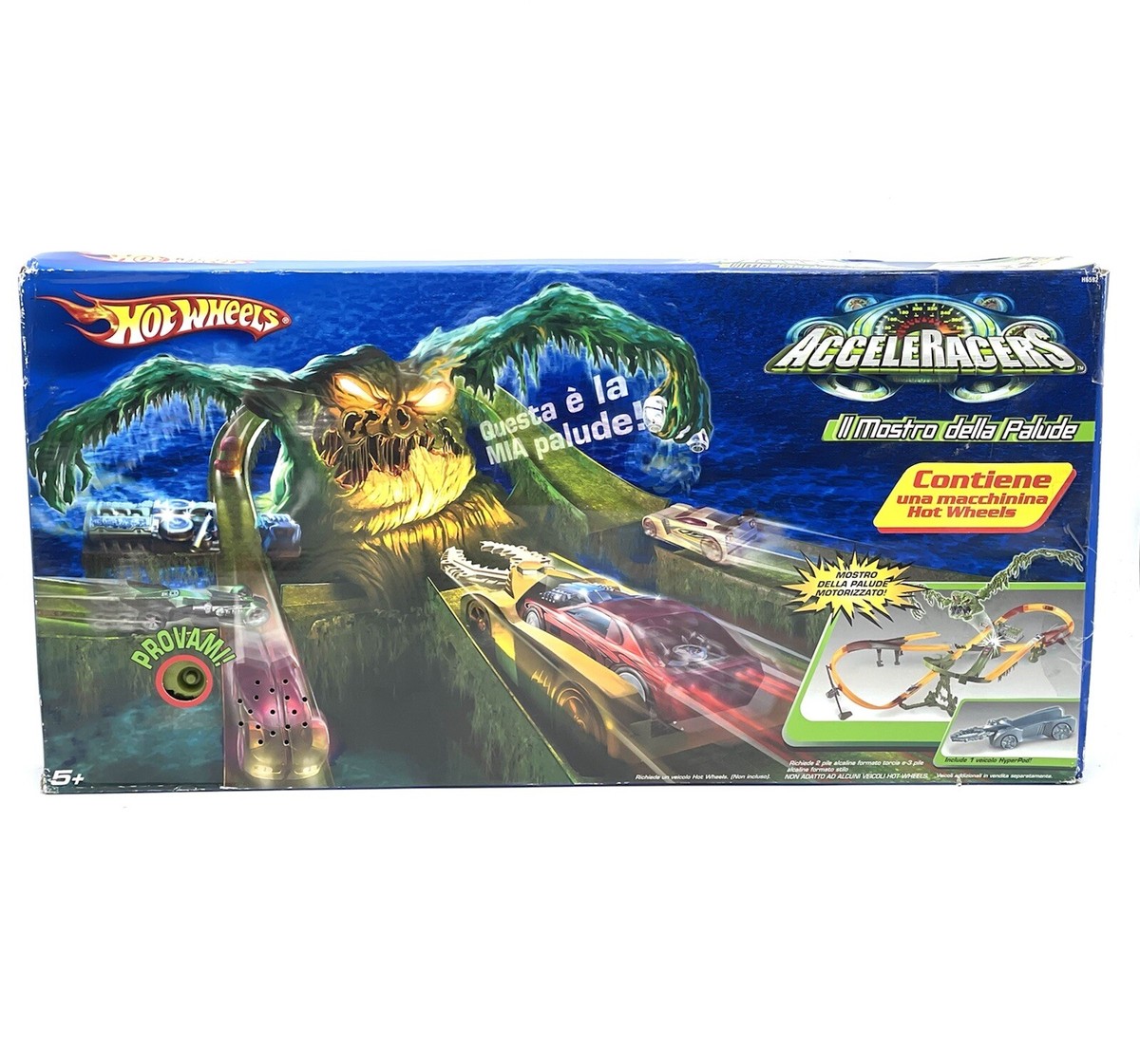 ホットホイール アクセラースワンプビースト レーストラックセット 2004 HOT WHEELS ACCELERACERS SWAMP BEAST RACE TRACK SET 2004 New