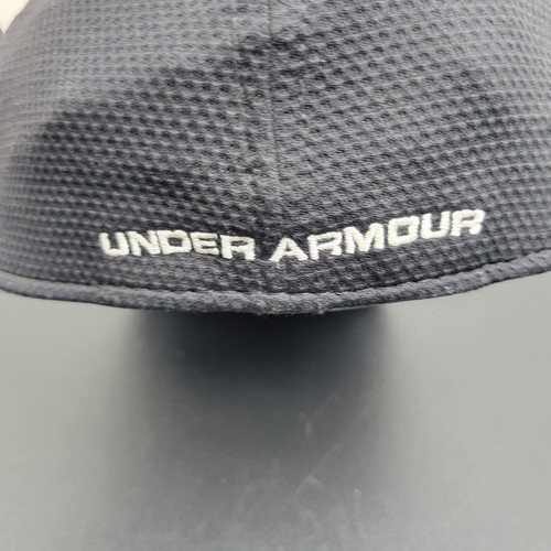 Under Armour Hat Cap Boys Small Black UA Logo Sports Baseball Football Youth - Picture 9 of 12