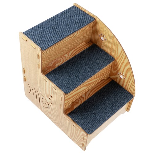 Dog Stairs for Small Dogs 13.78x10.24x13.78 Inches 3 Tiers Pet Steps Non wePXI - Picture 9 of 12