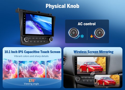 10.1" Android 13 Car GPS Stereo Radio For Honda Accord 2003 2004 2005 2006 2007 - Picture 6 of 24