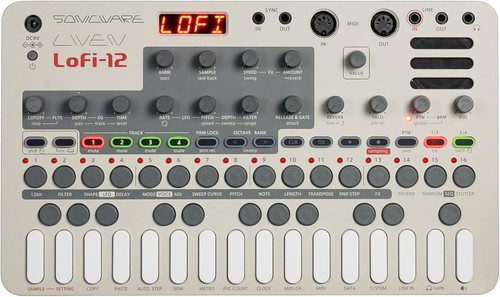 Sonicware LIVEN Lofi-12 Sampler and Groove Box 4-Track Sequencer Lo-fi Sound NEW - Picture 2 of 6