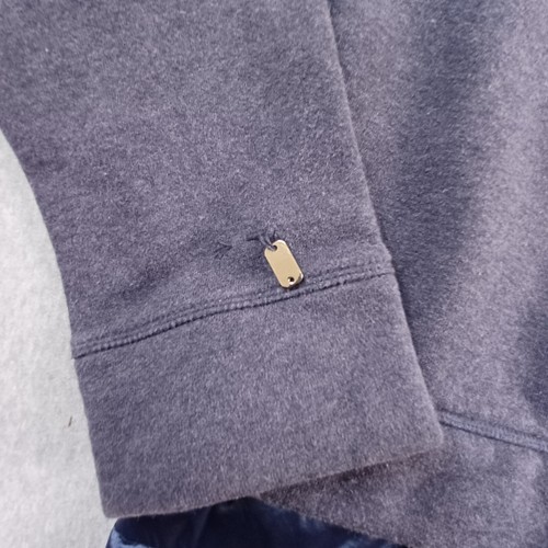 Tommy Hilfiger Jumper Mens XL Blue Hooded Sport Zip Up Fleece Lined Long Sleeve - Picture 10 of 12