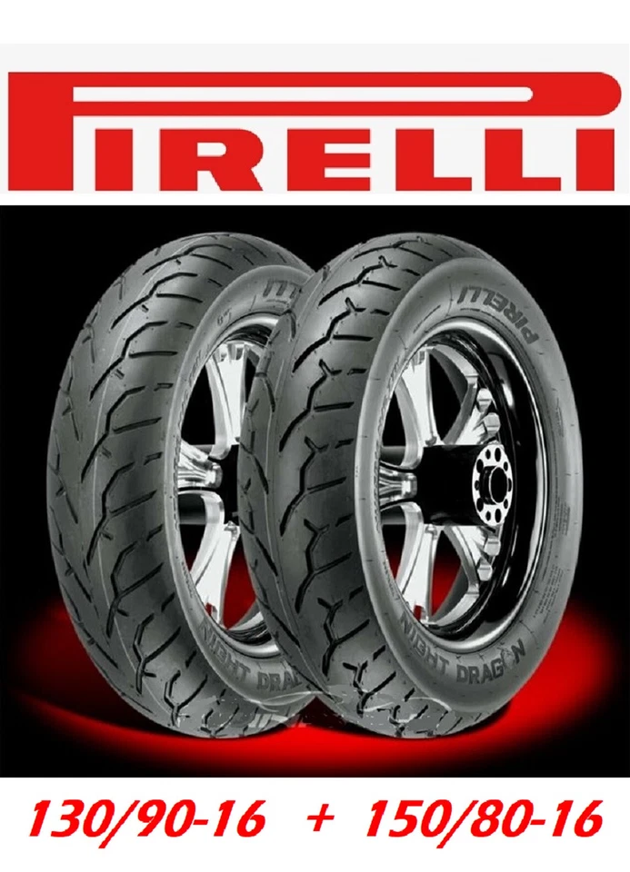 PIRELLI NIGHT DRAGON 130/90-16 & 150/80-16 TIRE SET HARLEY SOFTAIL HERITAGE - Image 4 of 4