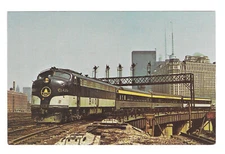 Pere Marquette No 8 Locomotive Train Chesapeake & Ohio Railroad Chicago Postcard