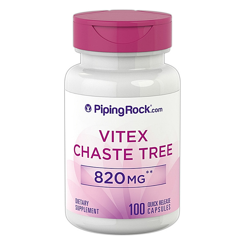 Vitex Agnus Castus, Sauzgatillo 820mg 100 caps quick release, salud femenina
