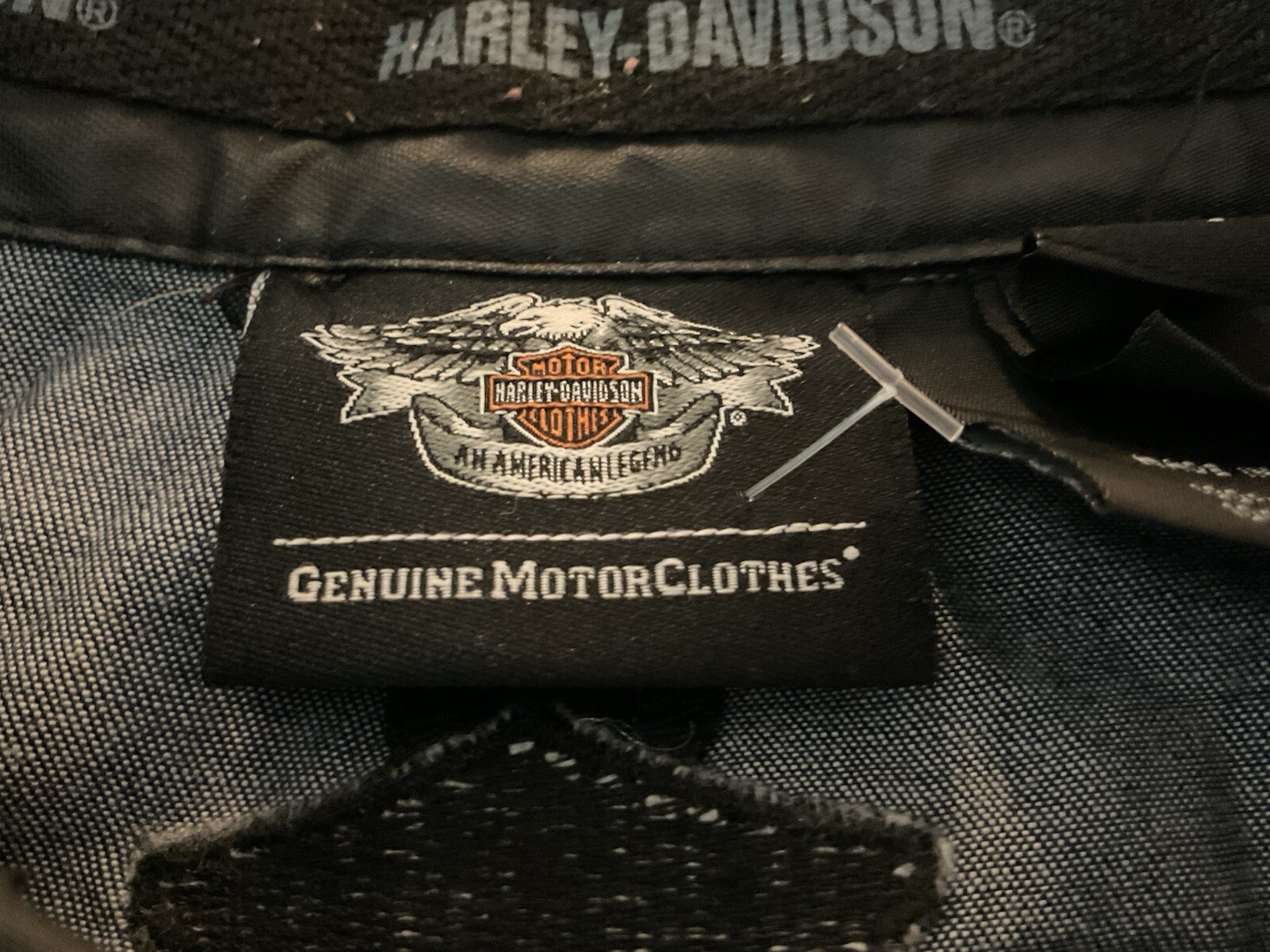 Harley Davidson Solid Black Shirt Jacket Mens But… - image 7