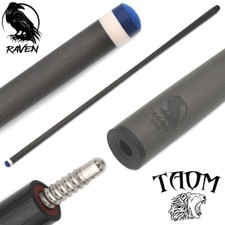 RAVEN Carbon Fiber Pool Cue - Shaft Only 12.4mm, 29" Radial, TAOM Fusion tip