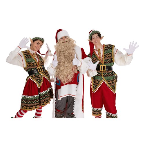 Scandinavian Elf Girl Christmas costume high-quality outfit for an entertainers - Picture 7 of 8