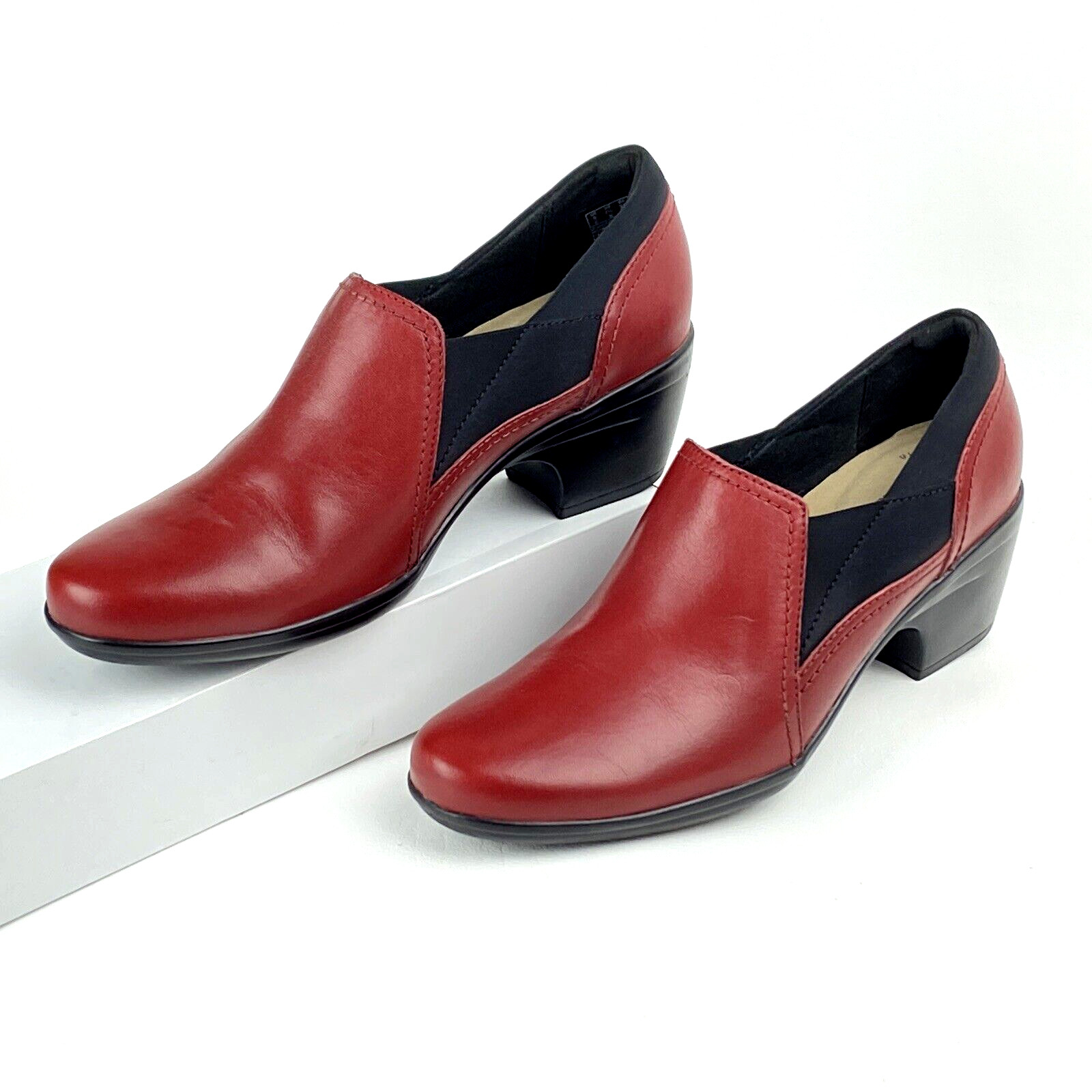 Clarks Emily Amelia Womens Pumps Red Black Ultimate C… Gem