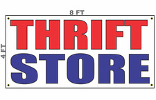 Thrift Store Banner Sign 4x8