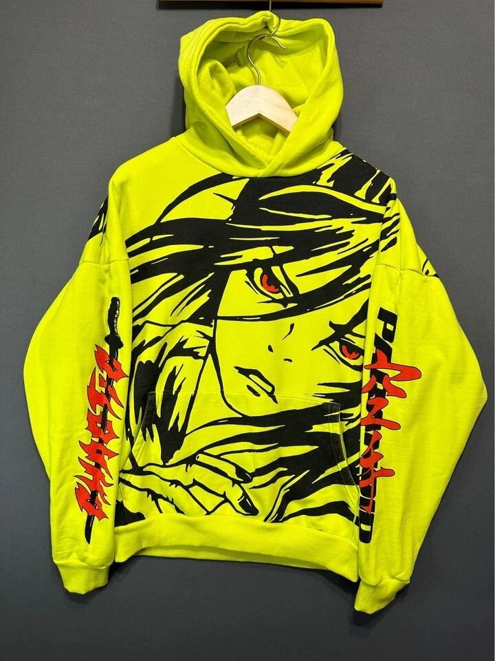 Anime yellow hoodie new arrivals