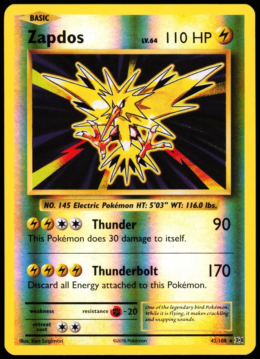 Zapdos #2 Pokemon TCG Original (Nova!)