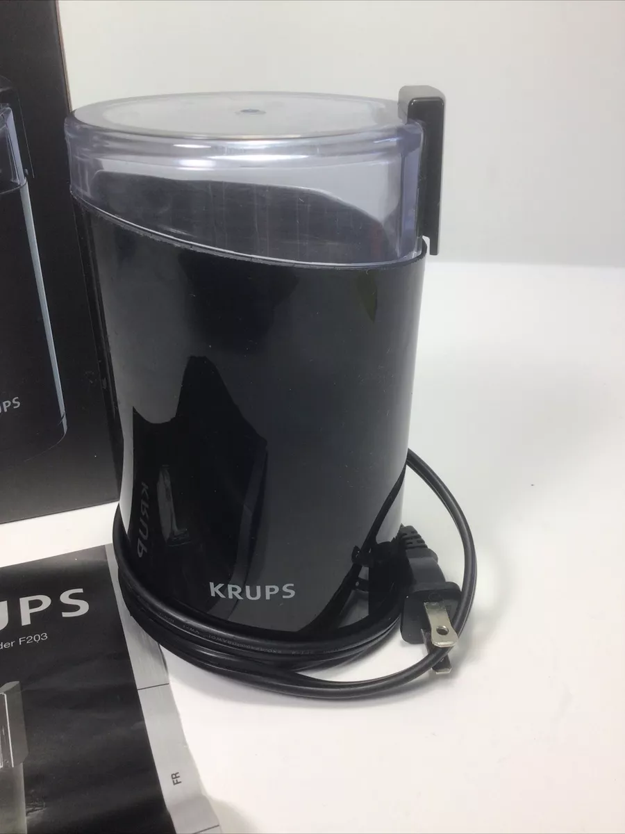 KRUPS F203 Electric Spice and Coffee Grinder with Stainless Steel