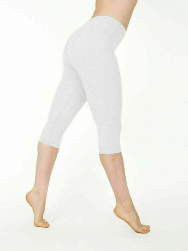Ladies Stretch Cotton Capri Leggings Sports Yoga Pants Slim Gym Plus Size Comfy - Picture 4 of 25
