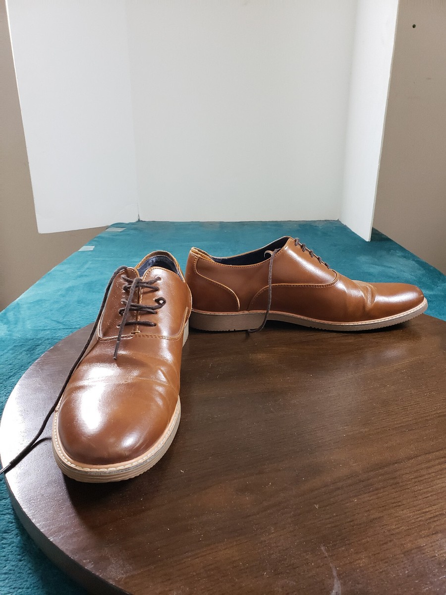 Steve Madden Men’s 11.5 Brown Leather Oxford Ferraro Lace Casual Dress Shoes S2 Steve Madden Men main image 2