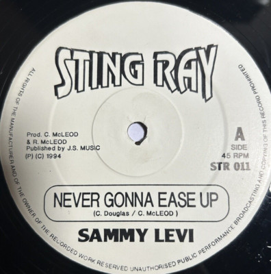Sammy Levi ''Never Gonna Ease Up'' - STR011 - 12'' Vinyl F
